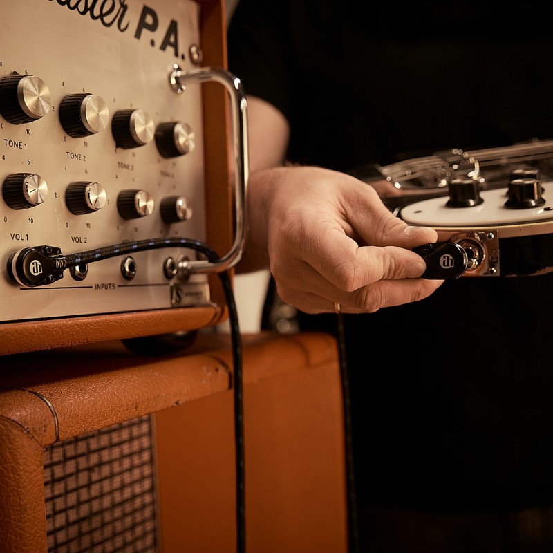 Adam Hall Cables 4 STAR IRR 0100 VINTAGE - Kabel krosowy do efektów gitarowych Jack TS - 1 m