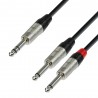 Adam Hall Cables 4 STAR YVPP 0090 - Kabel rozdzielajacy typu "Y" 2x Jack TS x Jack TRS - 0,9 m