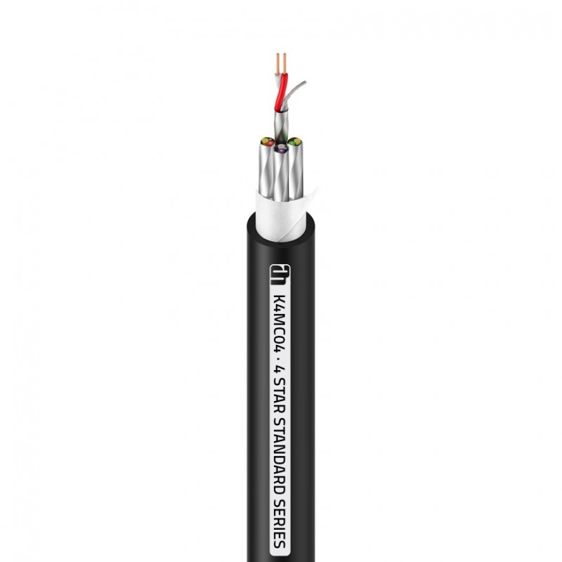 Adam Hall Cables 4 STAR MULTICORE 04 - Kabel wieloparowy Multicore 4 kanały 8 x 0.14 mm² AWG26 - na metry