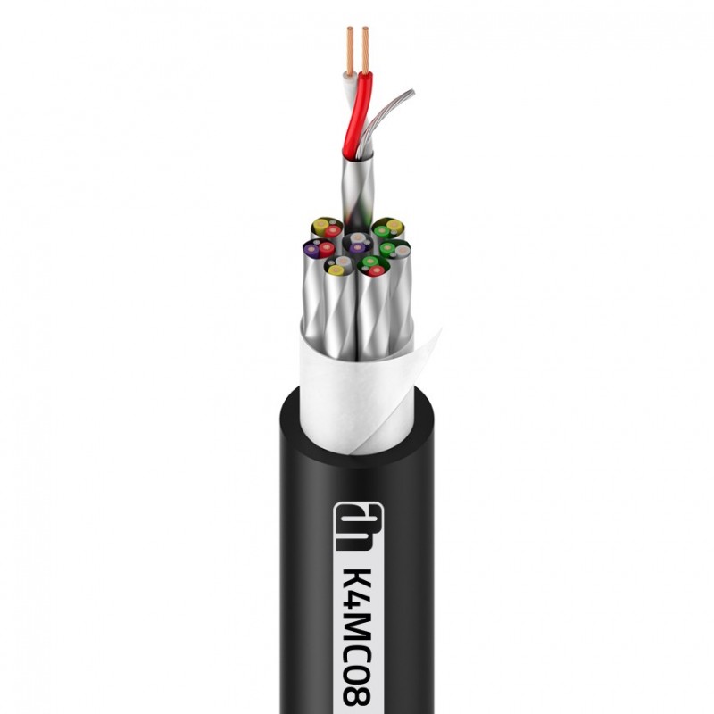 Adam Hall Cables 4 STAR MULTICORE 08 - Kabel wieloparowy Multicore 8 kanałów 16 x 0.14 mm² AWG26 - na metry