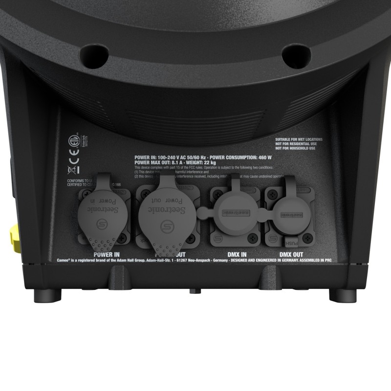 Cameo F4 D PO IP - Obsługiwany przez słupek reflektor Fresnel IP65 z diodą LED Daylight