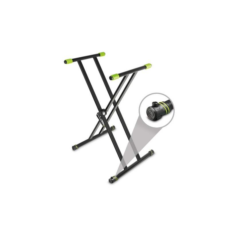 Gravity KSX 2 RD SET 1 - Podwójny stojak na klawiaturę i pulpit pomocniczy X-Form Zestaw 1