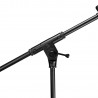 Gravity TMS 4332 B - Statyw mikrofonowy z serii Touring ze składaną podstawą statywu i 2-punktowym wysięgnikiem teleskopowym, cz