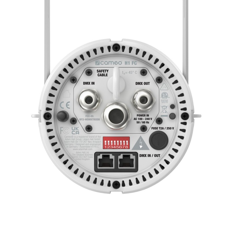 Cameo H1 FC WH - Sterowana przez DMX lampa typu houselight z diodą LED RGBAL Biały