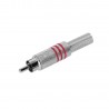 Adam Hall Connectors 3 STAR CR2 RED - Wtyk RCA M