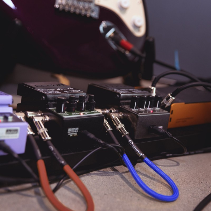 Adam Hall Cables 4 STAR IRR 0090 SET - Zestaw 5 kabli krosowych do efektów gitarowych Jack TS - 0,9 m