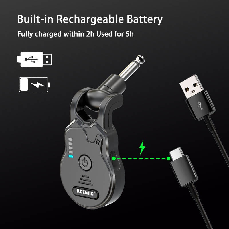 Acemic G1 - Bezprzewodowy system do gitary - 7