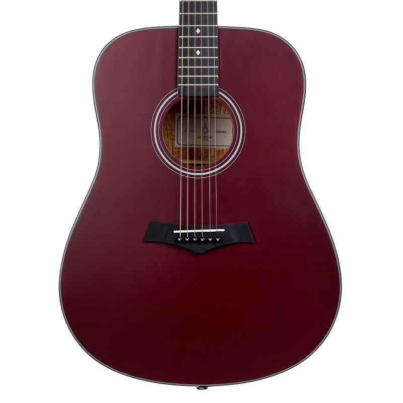 Arrow Silver D WR Wine Red - gitara akustyczna - 3
