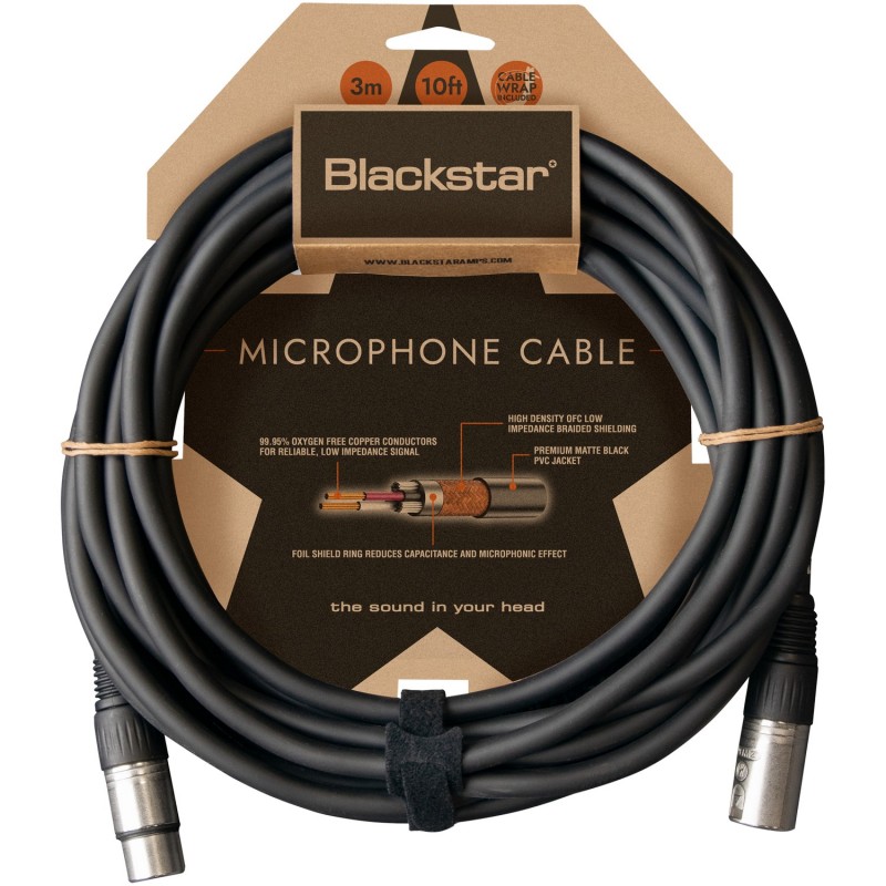Blackstar - Kabel mikrofonowy F XLR/M XLR - 3 m