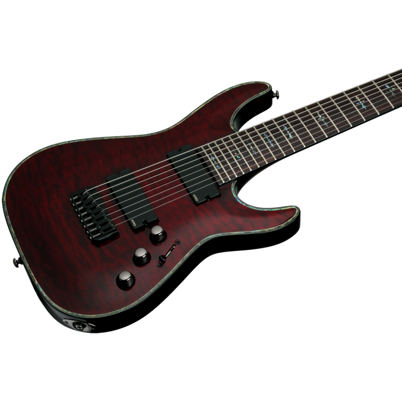 Schecter Hellraiser C-8, Black Cherry - Gitara elektryczna - 5