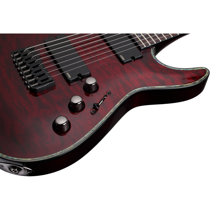 Schecter Hellraiser C-8, Black Cherry - Gitara elektryczna - 7