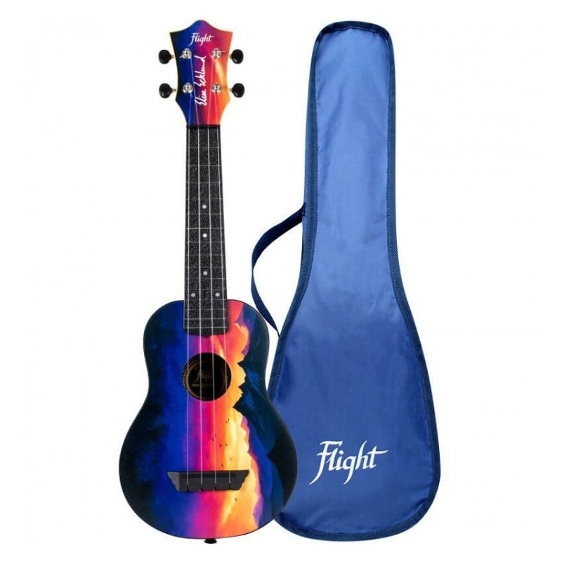 Flight TUS Sunset - ukulele sopranowe z pokrowcem