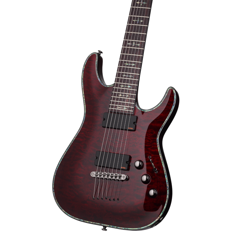 Schecter Hellraiser C-7, Black Cherry - Gitara elektryczna - 3