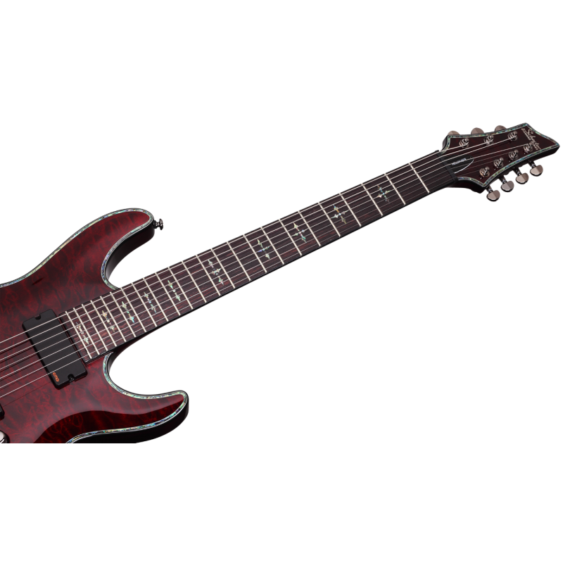 Schecter Hellraiser C-7, Black Cherry - Gitara elektryczna - 4