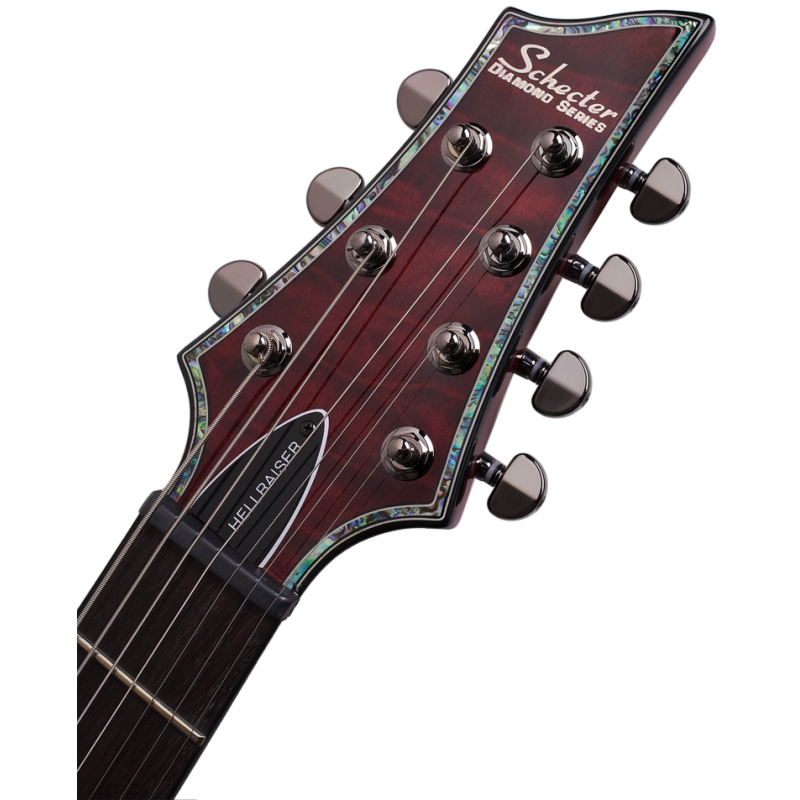 Schecter Hellraiser C-7, Black Cherry - Gitara elektryczna - 6