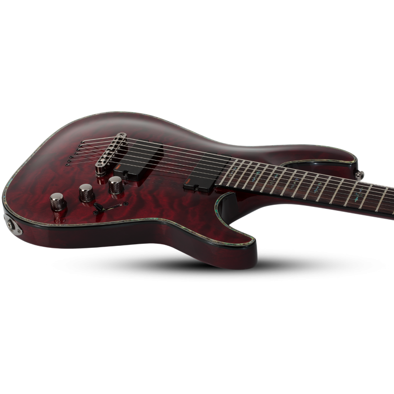 Schecter Hellraiser C-7, Black Cherry - Gitara elektryczna - 8