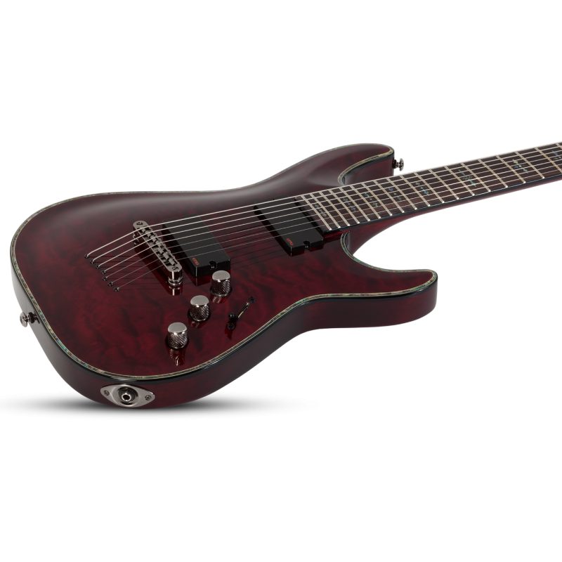 Schecter Hellraiser C-7, Black Cherry - Gitara elektryczna - 10