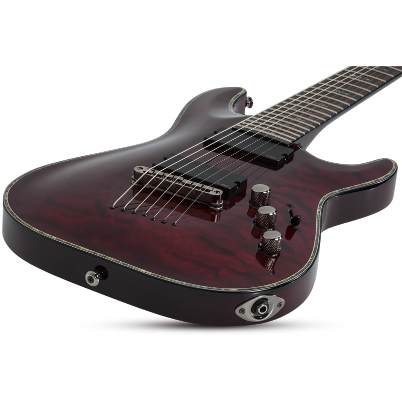 Schecter Hellraiser C-7, Black Cherry - Gitara elektryczna - 15