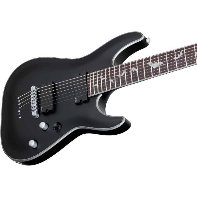 Schecter Damien Platinum-7, Satin Black - Gitara elektryczna - 3