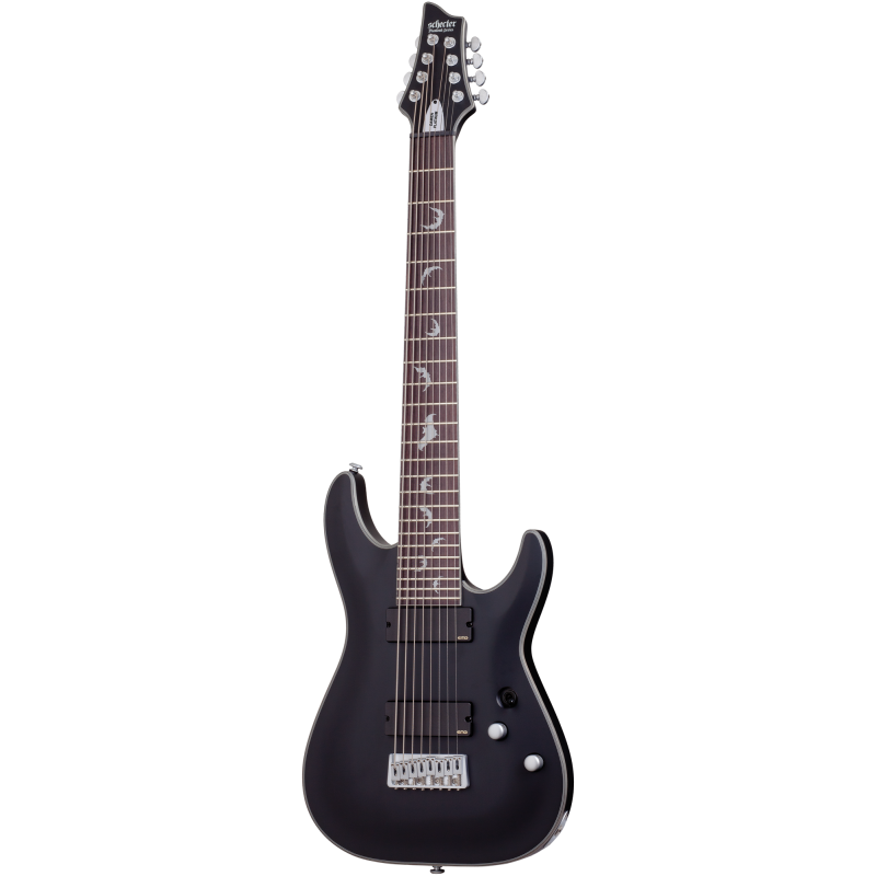 Schecter Damien Platinum-8, Satin Black - Gitara elektryczna - 1