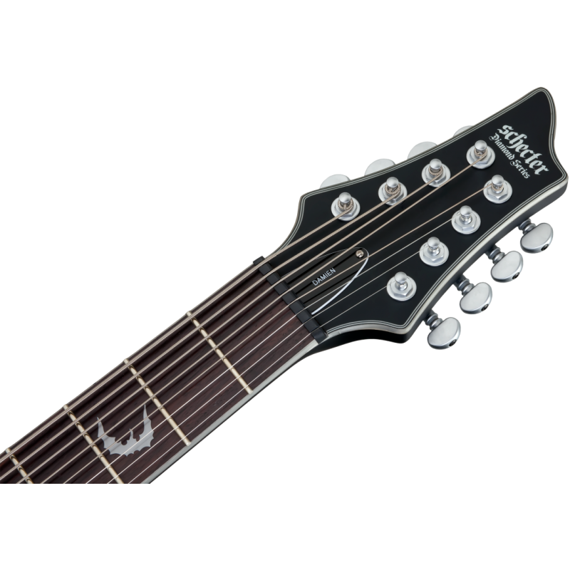 Schecter Damien Platinum-8, Satin Black - Gitara elektryczna - 8
