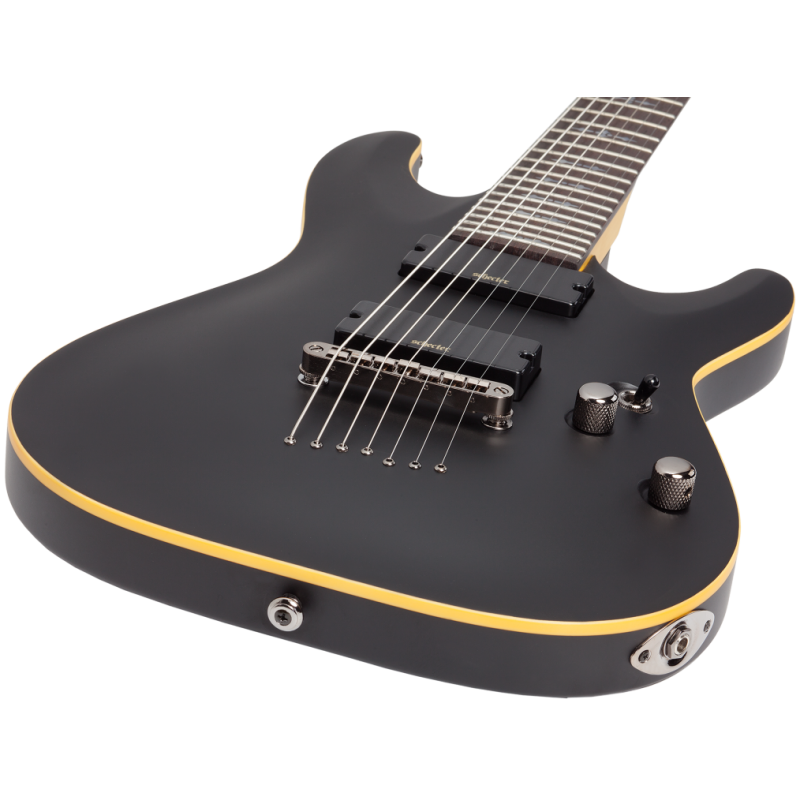 Schecter Demon 7, Aged Black Satin - Gitara elektryczna - 4