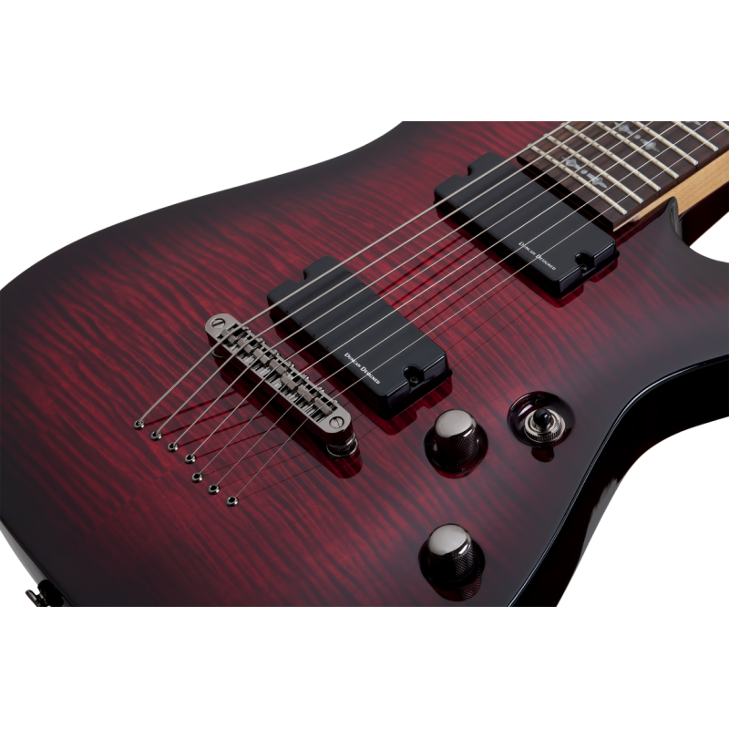 Schecter Demon 7, Crimson Red Burst - Gitara elektryczna - 5