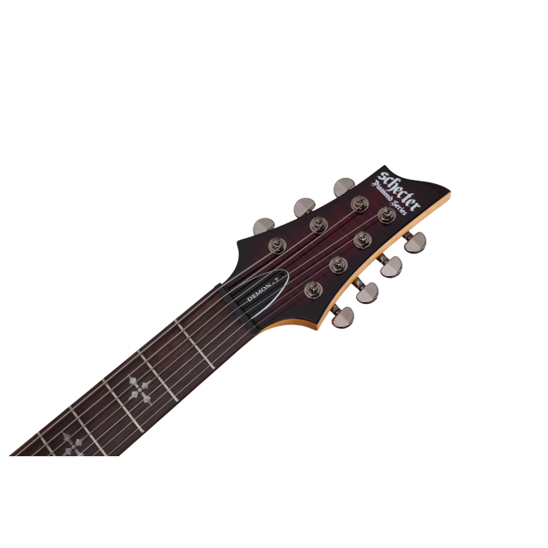 Schecter Demon 7, Crimson Red Burst - Gitara elektryczna - 6
