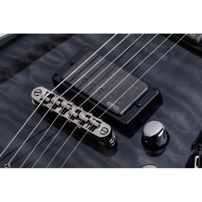 Schecter Hellraiser Hybrid C-1, Trans Black Burst - Gitara elektryczna - 6