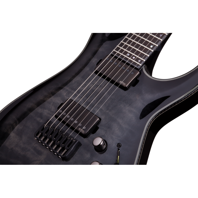 Schecter Hellraiser Hybrid C-7, Trans Black Burst - Gitara elektryczna - 4