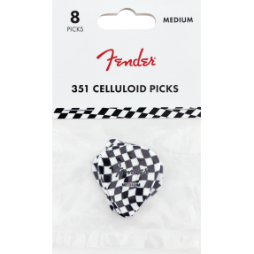 Fender 351 Celluloid Picks, Checkerboard - zestaw kostek gitarowych - 1