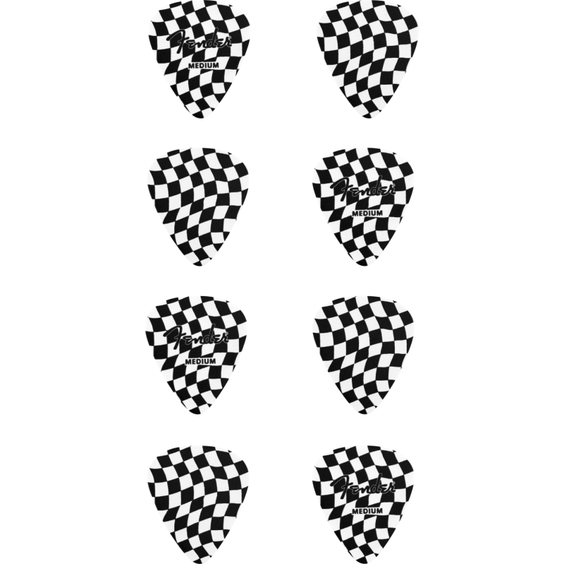 Fender 351 Celluloid Picks, Checkerboard - zestaw kostek gitarowych - 2
