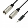 Adam Hall K3YWMM0300 - kabel mJack - 2 x XLR M, 3m