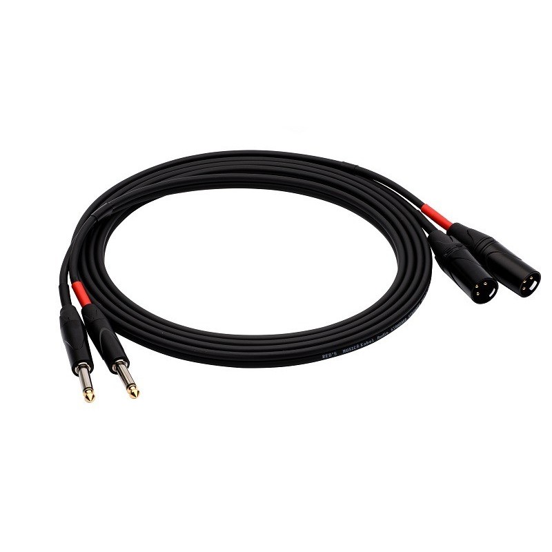 Reds AU5530 BX - kabel 2 x Jack - 2 x XLR M 3m
