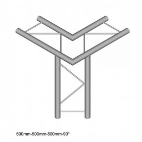Duratruss DT 22 C31H-LD 90 degree corner - konstrukcja alu