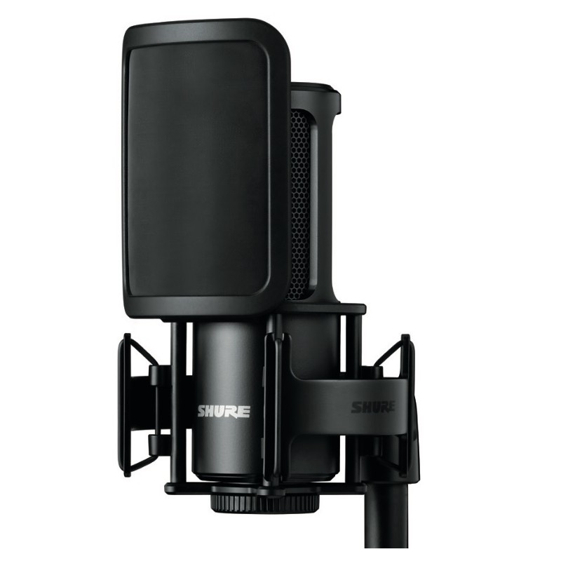 Shure SM4-K-KIT - mikrofon studyjny zestaw uchwyt popfiltr etui - 1