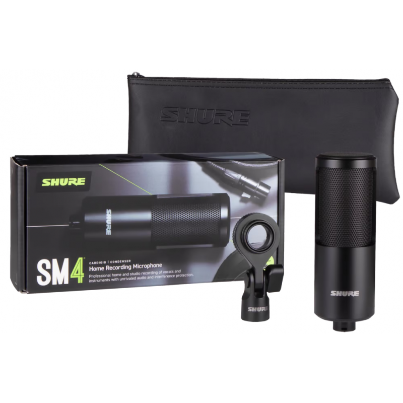 Shure SM4-K-KIT - mikrofon studyjny zestaw uchwyt popfiltr etui - 4