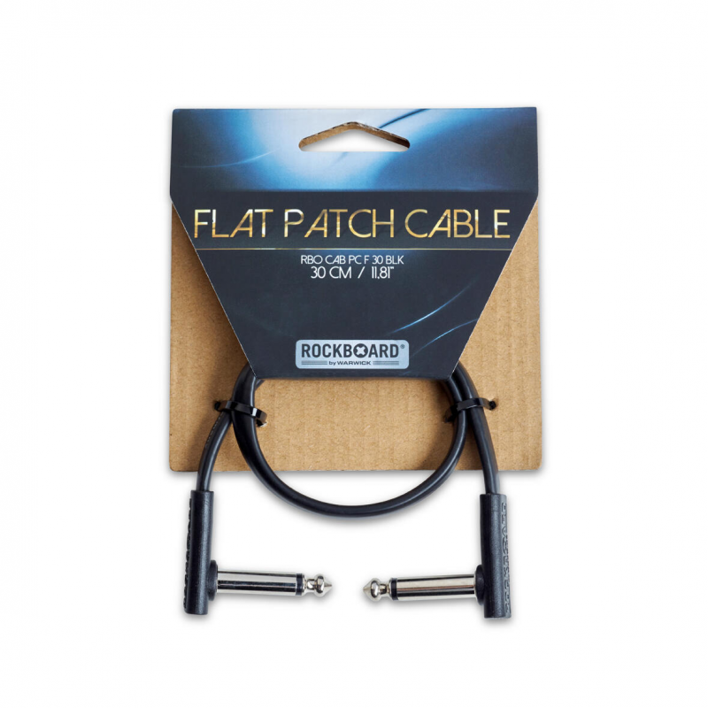 RockBoard Flat Patch Cable - 30 cm / 11 13/16" - kabel do efektów gitarowych - 1