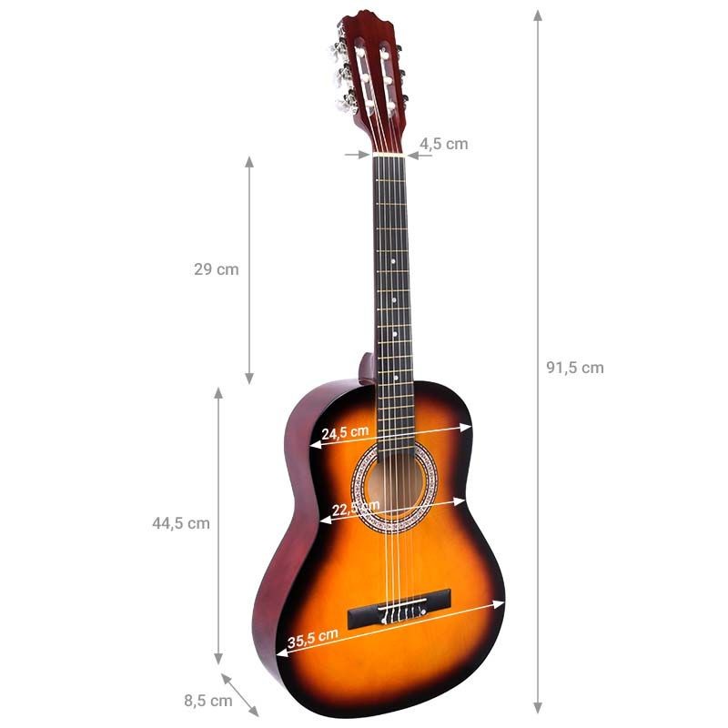 NN BD 36 SUNBURST - Gitara klasyczna 3/4