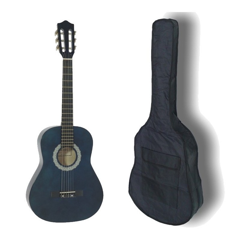 Dimavery AC-303 Classical BLUE - gitara klasyczna 3sls4 z pokrowcem