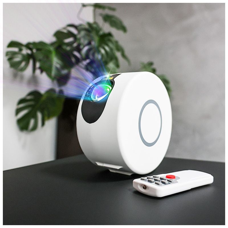 NN AURA - Projektor gwiazd nieba LED rzutnik laser lampka nocna