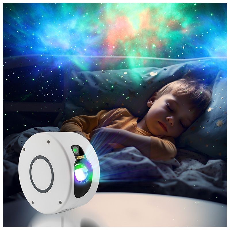 NN AURA - Projektor gwiazd nieba LED rzutnik laser lampka nocna