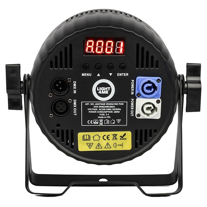 Light4Me VENOM PAR 7X30W - Reflektor PAR LED RGBW