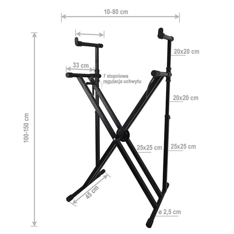 Stand4Me X6 - Statyw pod instrumenty klawiszowe typu X