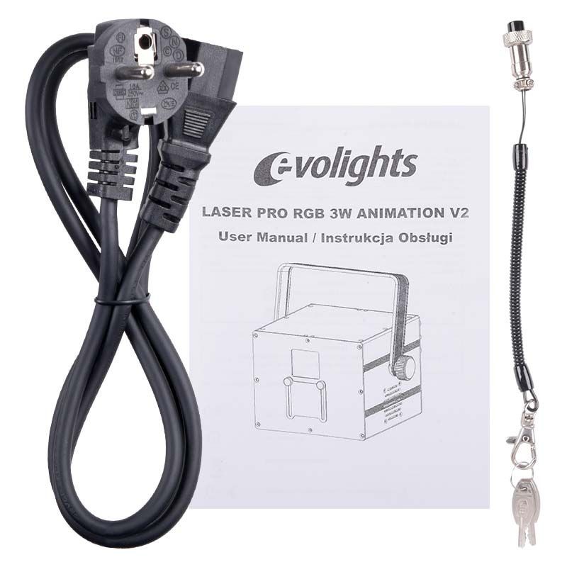 Evolights LASER PRO RGB 3W ANIMATION V2 - Laser