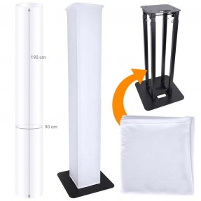 DNA TOTEM TOWER SCRIM WH - Materiałowa osłona z elastycznej lycry