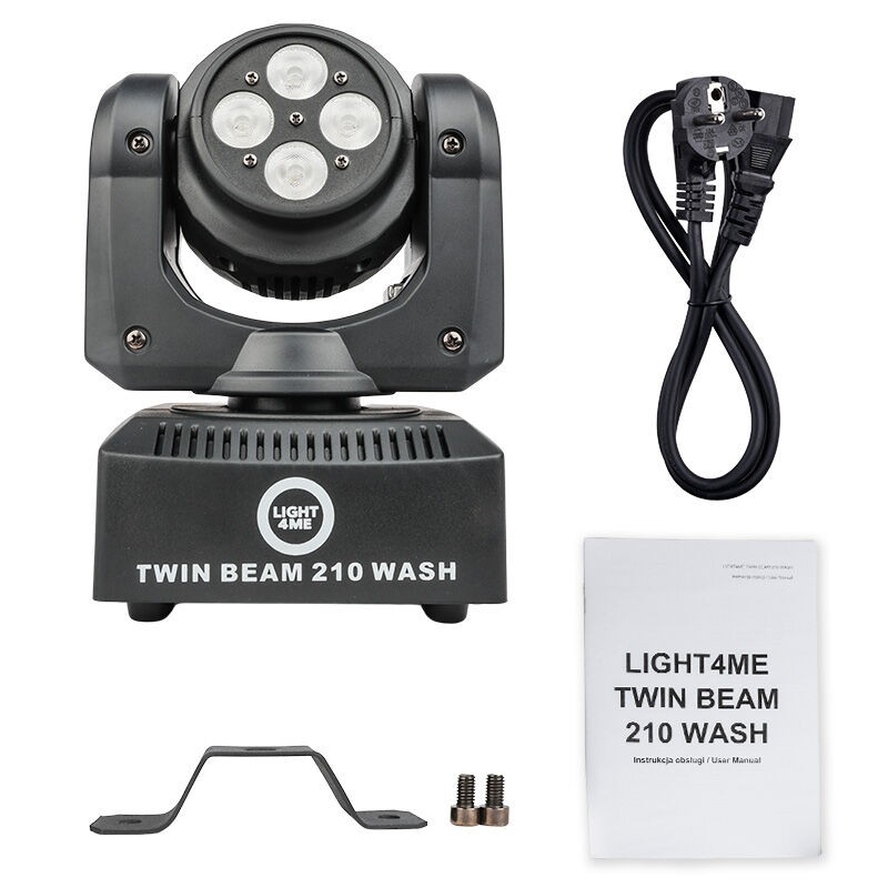 Light4Me TWIN BEAM 210 WASH - Mini głowa ruchoma LED dwustronna