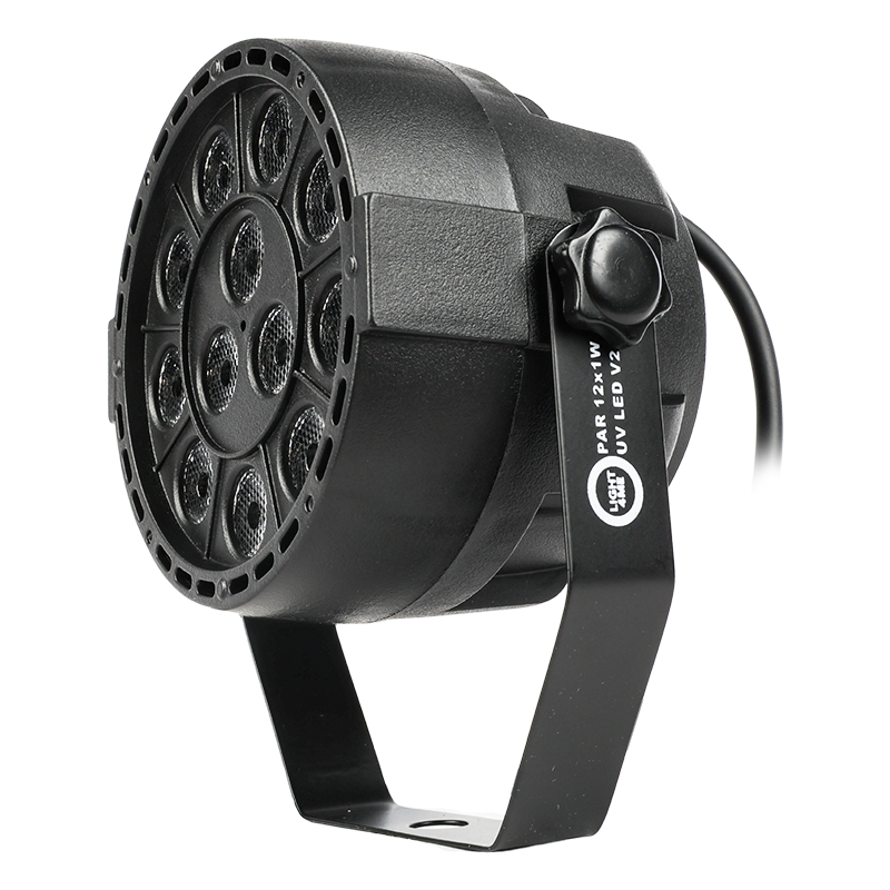 Light4Me PAR 12x1W UV LED V2 - Reflektor ultrafioletowy PAR