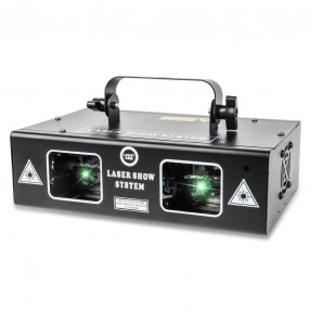 Light4Me LASER RGB GEOMETRIC 2x350mW - Rzutnik laserowy z wbudowanymi efektami