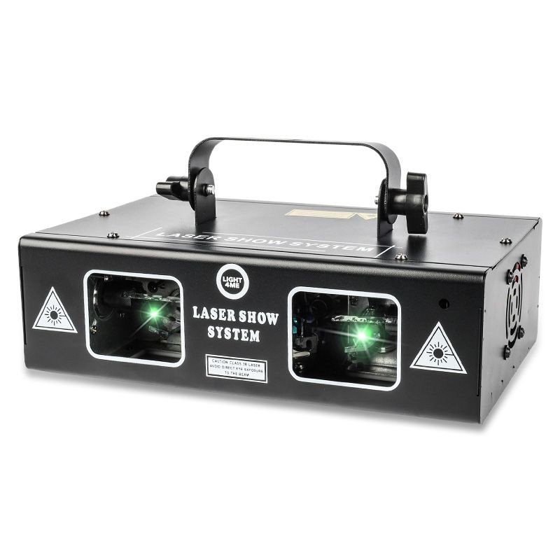 Light4Me LASER RGB GEOMETRIC 2x350mW - Rzutnik laserowy z wbudowanymi efektami